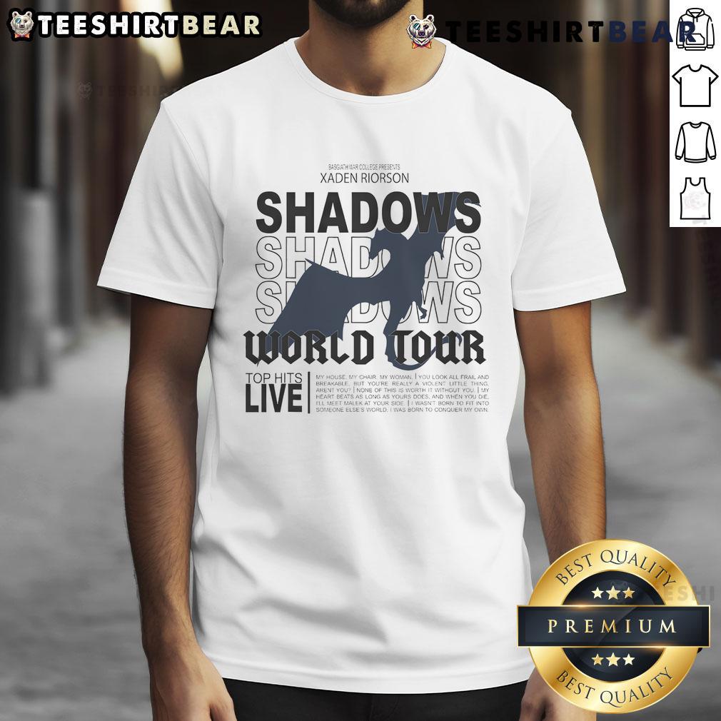 Nice Shadows World Fourth Wing World T Shirt Nice Shadows World Fourth Wing World T-Shirt featuring a unique design and vibrant colors for fans of fantasy literature.