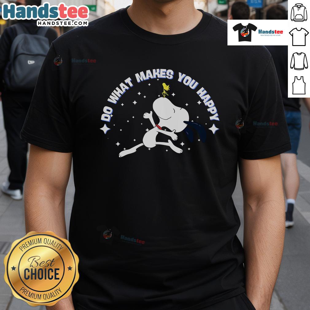 Nice Snoopy Do What Make You Happy T Shirt Nice Snoopy Do What Makes You Happy T-Shirt featuring a colorful Snoopy graphic, perfect for cheerful casual wear.
