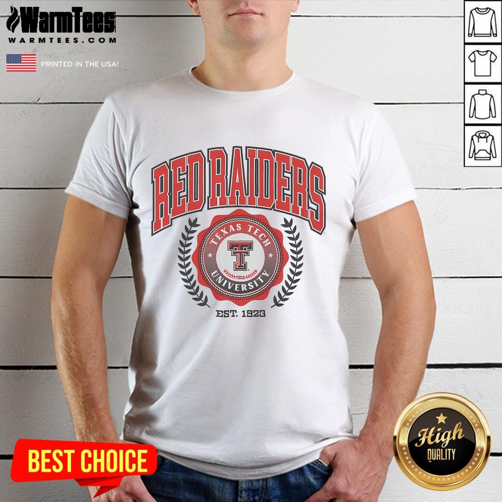 Nice Texas Tech Red Raiders Team Crest T Shirt Nice Texas Tech Red Raiders team crest T-shirt featuring vibrant colors and logo, perfect for fans and game day attire.