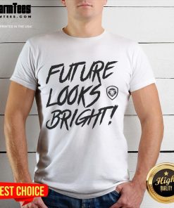 Alt Text: Nice Valuetainment Future Looks Bright Inaugural 2025 T-Shirt featuring a modern design and vibrant colors.