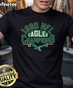 Official 1960 Eagles Champions Philadelphia Football T-Shirt featuring vintage design and team colors for fans.
