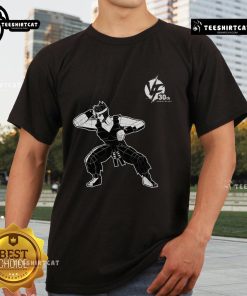 Official 30th Anniversary of Virtua Fighter Akira T-Shirt featuring iconic character design and vibrant colors.