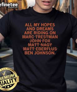 Official All My Hopes And Dreams T-Shirt featuring a bold graphic design on a stylish cotton tee for dreamers.