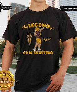 Arizona State Football The Legend Of Cam Skattebo T-Shirt featuring bold graphics and team colors for fans.