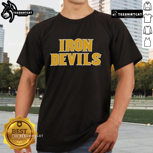 Official ASU Iron Devils T-Shirt showcasing vibrant design and school spirit, perfect for fans and supporters.
