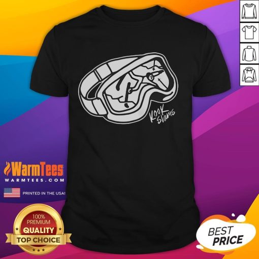 Official Broken Googles Kook Slams T-Shirt featuring vibrant graphics and comfortable fit for surf enthusiasts.