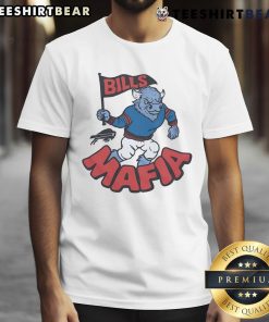 Official Buffalo Bills Mafia Mascot T-Shirt featuring vibrant team colors and a bold mascot graphic for fans.