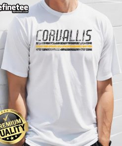 Official Corvallis Washington retro vintage T-shirt featuring a classic design and vibrant colors.