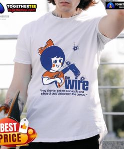 Official Crab Chips The Wire T-Shirt featuring a vibrant design inspired by the iconic TV series, perfect for fans.