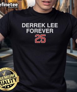 Official Derrek Lee Forever 25 T-Shirt featuring a stylish design celebrating the baseball legend's legacy.