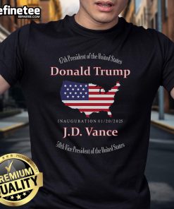Official Donald Trump and 47th President T-Shirt featuring bold graphics and vibrant colors, perfect for supporters.