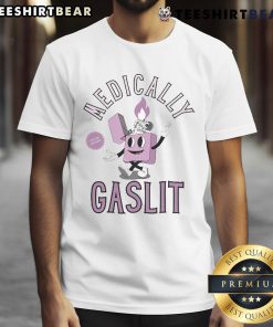 Official Double Cross Co Medically Gaslit T-Shirt featuring a bold graphic design, perfect for casual wear and statement style.