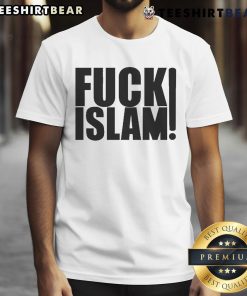 Official Fuck Islam T-Shirt showcasing bold graphic design with provocative text, perfect for making a statement.