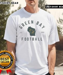 Official Green Bay Est 1921 Wisconsin Football T-Shirt featuring team colors and logo, perfect for fans and collectors.