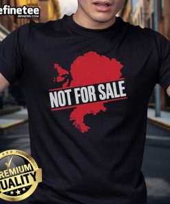 Official Greenland Not For Sale 2025 T-Shirt featuring bold text and vibrant colors, perfect for supporters of Greenland.