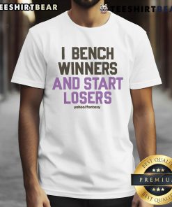 Official I Bench Winners And Start Losers T-Shirt featuring a bold design for fitness enthusiasts and gym lovers.