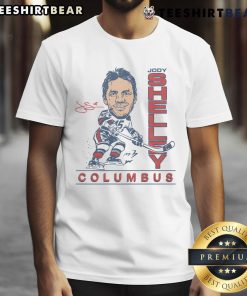 Official Jody Shelley Columbus T-Shirt featuring bold graphics and team colors, perfect for fans of the Columbus Blue Jackets.