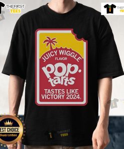 Official Juicy Wiggle Pop Tarts Flavor Tastes Like Victory 2024 T-Shirt featuring vibrant graphics and playful design.
