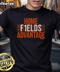 Alt Text: Official Justin Fields Home Fields Advantage T-Shirt featuring bold graphics and team colors, perfect for fans.