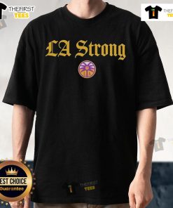 Official Los Angeles Sparks La Strong T-Shirt featuring vibrant team colors and logo, perfect for fans and supporters.