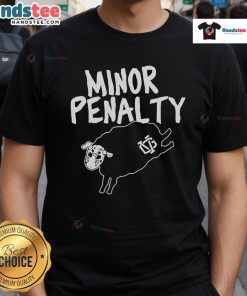 Alt Text: Vintage painting T-shirt featuring 'Official Minor Penalty Salad Days' design, perfect for art and music lovers.