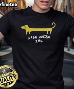 Official Nagasugiru Inu Rash Guard T-Shirt in vibrant design, perfect for water sports and outdoor activities.