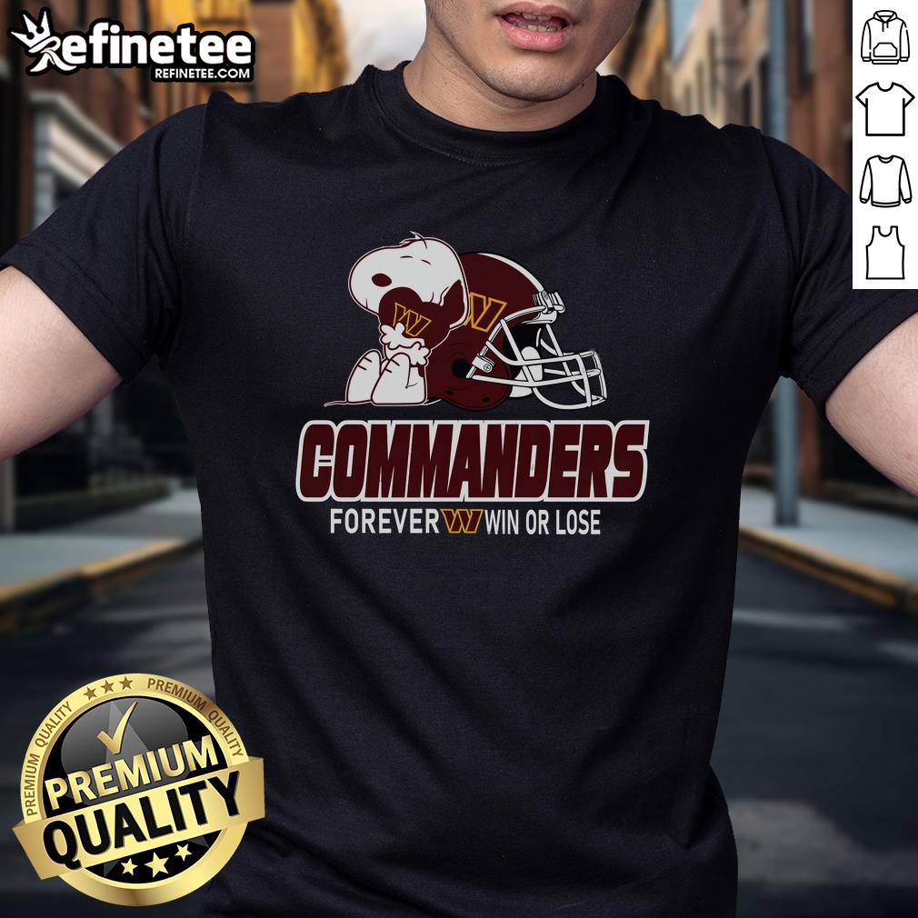 Official NFL The Peanuts Movie Snoopy Forever Win Or Lose Football Washington Commanders T-Shirt Official NFL Peanuts Movie Snoopy Forever Win or Lose Football T-Shirt featuring Washington Commanders design.