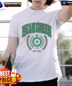 Official North Texas Mean Green Team Crest T-Shirt featuring vibrant colors and logo, perfect for fans and supporters.