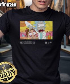 Official Nothing Matters Rick And Morty T-Shirt featuring iconic characters and vibrant graphics in a casual style.