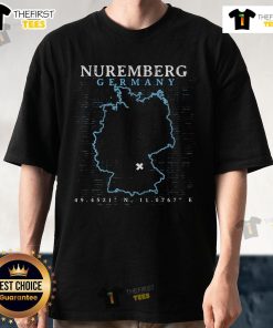 Official Nuremberg Germany T-Shirt featuring iconic city landmarks and vibrant design, perfect for travelers and locals.