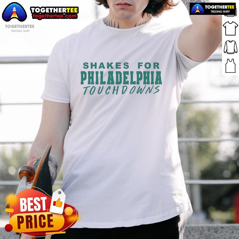 Official Paige Spiranac Shakes For Philadelphia Touchdowns T Shirt Official Paige Spiranac Shakes For Philadelphia Touchdowns T-Shirt featuring vibrant graphics and a comfortable fit.