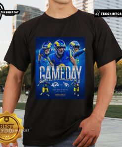Official poster for Gameday: Los Angeles Rams vs Arizona Cardinals, December 28th, featuring the Rep The Royal T-shirt.