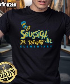 Official Seussical Ft Wright Jr Elementary T-Shirt featuring colorful designs and beloved Dr. Seuss characters.