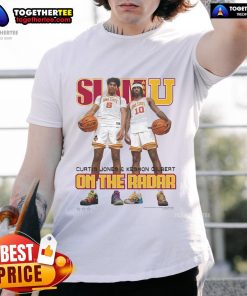Official Slam University Iowa State Jones and Gilbert T-Shirt featuring bold graphics and vibrant colors for fans.