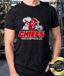 Official Snoopy Love Kansas City Chiefs Football Forever T-Shirt, perfect for fans to show support win or lose.