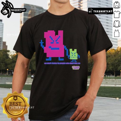 Alt Text: Official Stray Rats We Dont Listen To People Who Dont Like Us T-Shirt featuring bold graphic design on black fabric.
