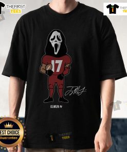 Official Terry McLaurin Scary Terry Mask T-Shirt featuring a bold graphic design, perfect for Washington Commanders fans.