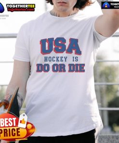 Official USA Hockey 'Do Or Die' T-Shirt featuring bold graphics, perfect for fans supporting their team in style.