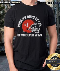 Official World's Biggest Fan Of Whoever Wins T-Shirt featuring bold graphics and vibrant colors for sports enthusiasts.