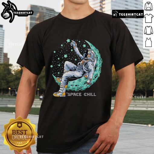 Original Astronaut Space Chill T-Shirt featuring a retro astronaut graphic on a cozy fabric, perfect for space enthusiasts.