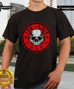 Original Low Rider S Skull Motorcycle T-Shirt featuring a bold skull design and vintage motorcycle graphics.