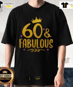 Alt Text: Premium 60 Years Old and Fabulous 60th Birthday T-Shirt design featuring vibrant colors and stylish typography.