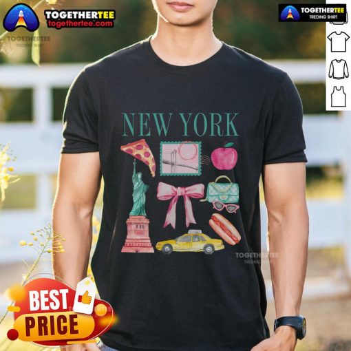 Premium New York Trip T-Shirt featuring iconic NYC skyline design, perfect for travel enthusiasts and souvenirs.