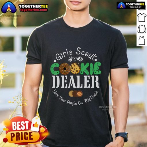 Premium Scout For Cookie Mom Scouting T-Shirt featuring a fun design perfect for proud cookie-selling moms.