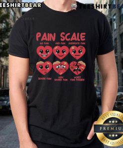 Pretty Pain Scale Heart Candy T-Shirt for Trauma Nurses, showcasing a fun design perfect for healthcare professionals.