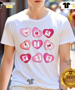 Pretty Sped Teacher Valentine Heart Candy T-Shirt design for special education teachers, perfect for Valentine's Day.