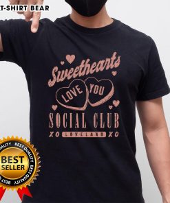Pretty Sweethearts Social Club Love Land Xoxo T-Shirt featuring a vibrant design perfect for romantic occasions.