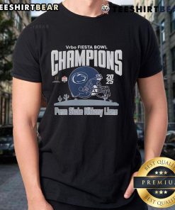 Top 2025 Fiesta Bowl Penn State Nittany Lions Champions CFP T-Shirt featuring team logo and championship graphics.