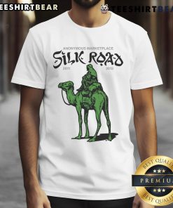Top Anonymous Marketplace Silk Road 2011-2013 T-Shirt featuring iconic design and symbolism of the dark web era.