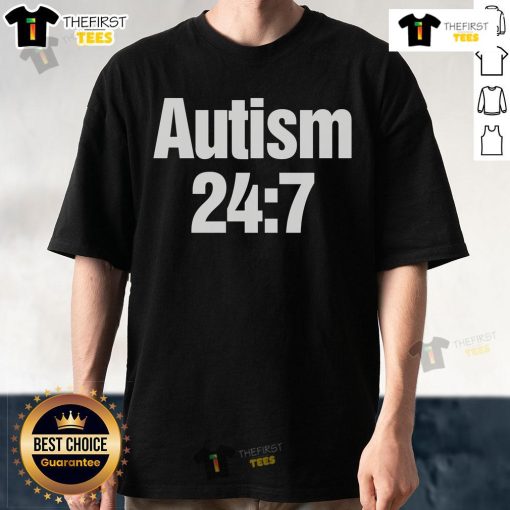 Top Autism 247 T-Shirt featuring a vibrant design to promote autism awareness and support the autism community.